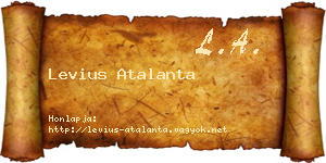 Levius Atalanta névjegykártya
